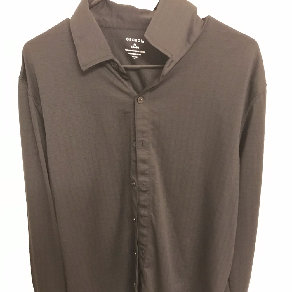 Black long sleeve polo